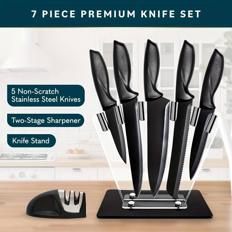 Fermin 7-Piece High Carbon Stainless Steel Kitchen Knife Set