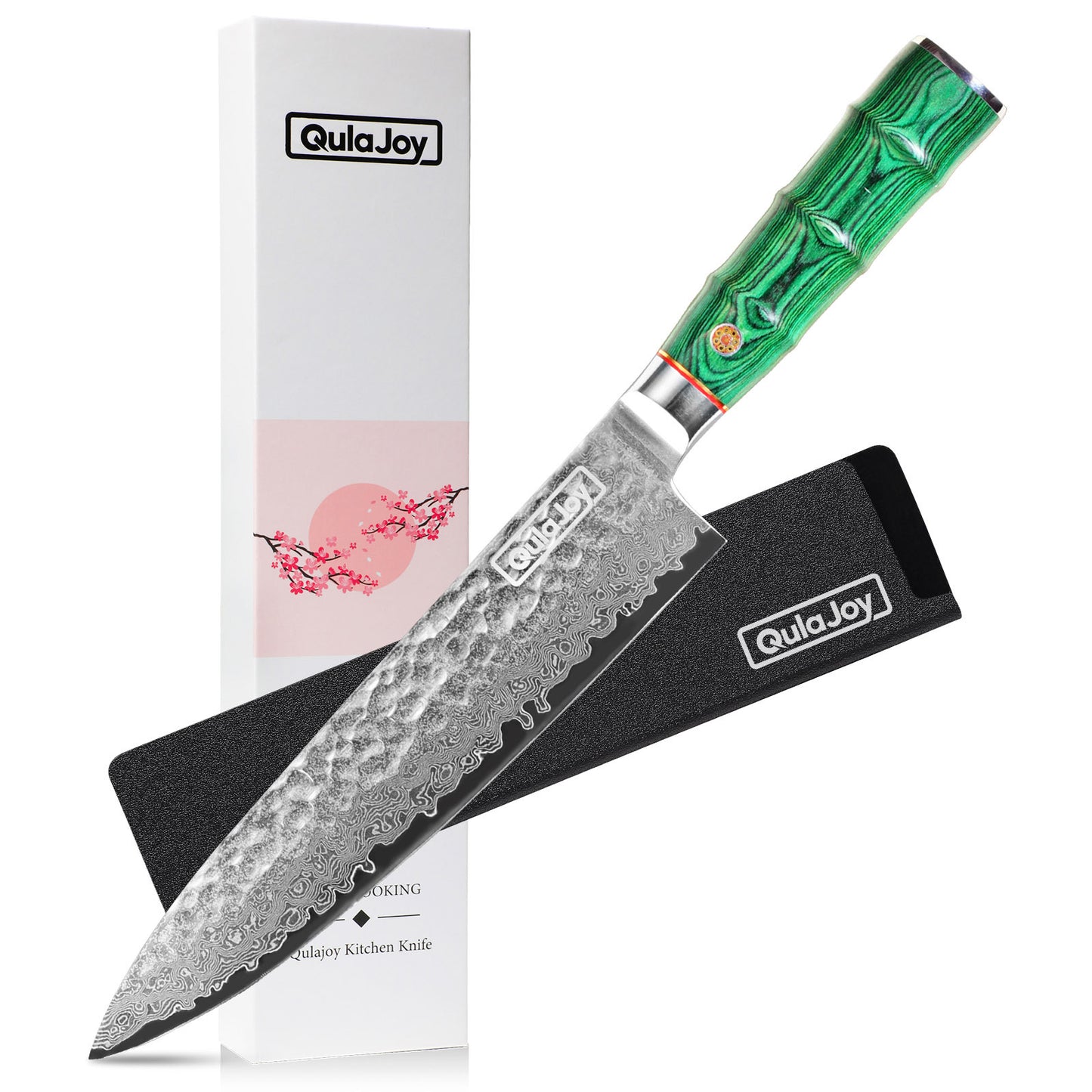 Smith 8 Inch 67 - Layer Damascus Chef Knife with VG - 10 Steel Core