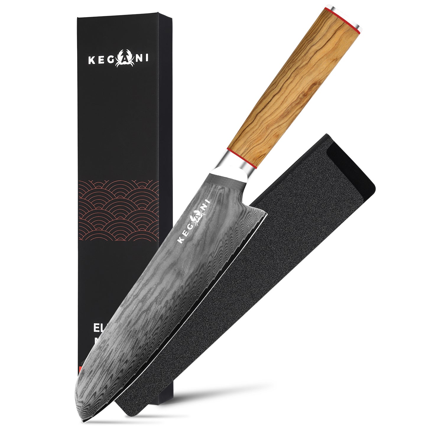 Edward 8-inch Professional Japanese Chef's Knife - 67-layer AUS-10 Damascus Steel