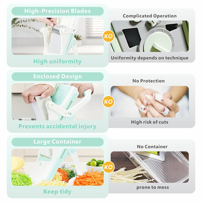 GT 6 in 1 Stainless Steel Manual Cheese Grater